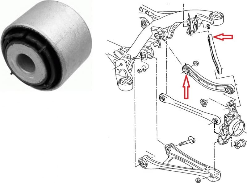 Silentblock rear axle 87-01141