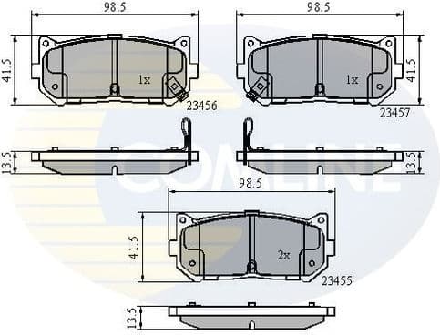 Brake Pad Set, disc brake CBP3906