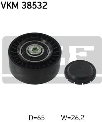 Deflection/Guide Pulley, V-ribbed belt VKM38532