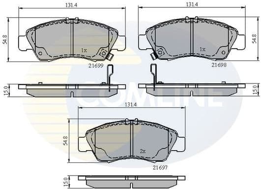 Brake Pad Set, disc brake CBP3556