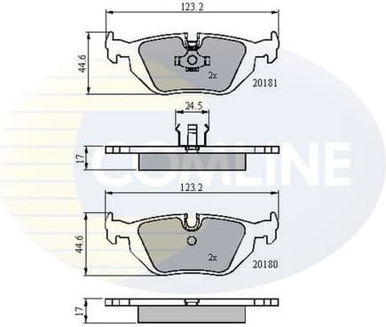 Brake Pad Set, disc brake CBP0166