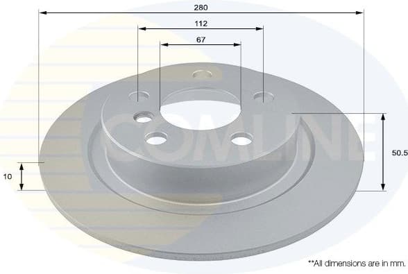Brake Disc COATED ADC2801