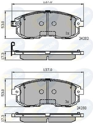 Brake Pad Set, disc brake CBP32025