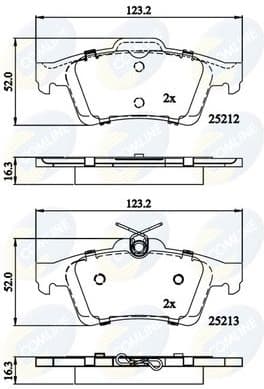 Brake Pad Set, disc brake CBP01629