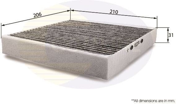 Filter, cabin air EKF192A