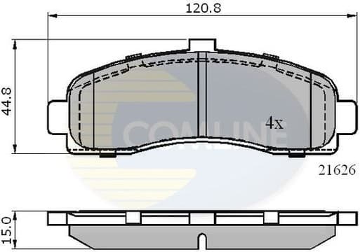 Brake Pad Set, disc brake CBP0508