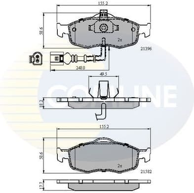 Brake Pad Set, disc brake CBP1514