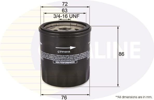Oil Filter CTY11111