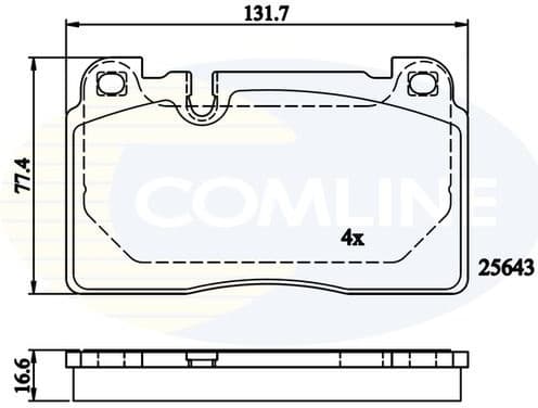 Brake pads front CBP02302