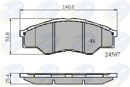 Brake Pad Set, disc brake CBP01773