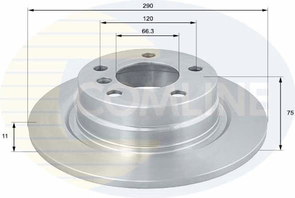 Brake disc, 1pcs REAR ADC1778