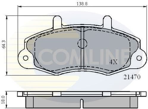 Brake Pad Set, disc brake CBP0132
