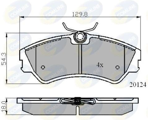 Brake Pad Set, disc brake CBP01073