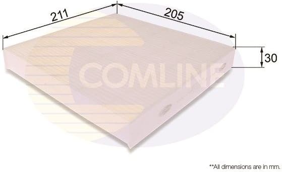 Filter, cabin air EKF306