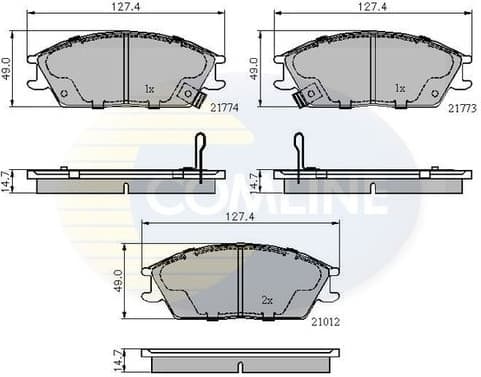 Brake Pad Set, disc brake CBP3253