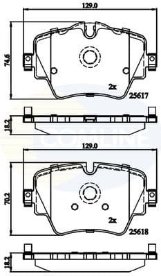 Brake pads front CBP02319