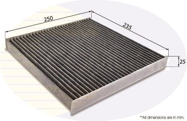 Filter, cabin air EKF172A