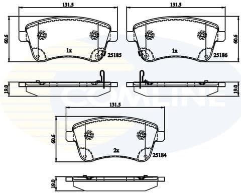 Brake Pad Set, disc brake CBP36047