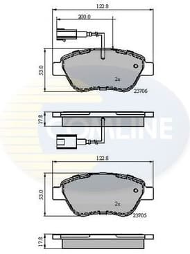 Brake Pad Set, disc brake CBP12047