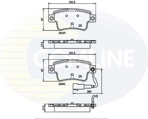 Brake Pad Set, disc brake CBP21528