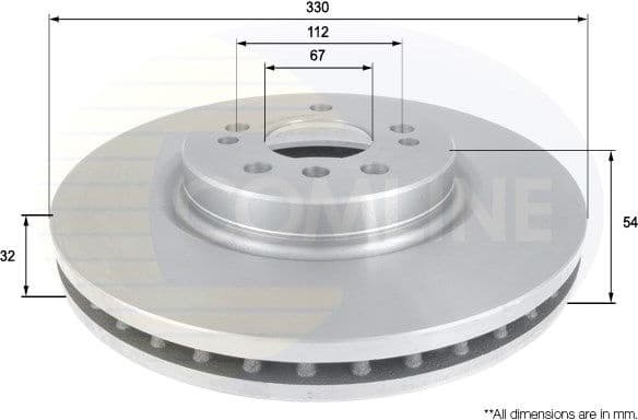 Brake Disc COATED ADC1648V