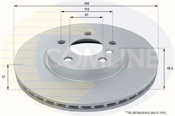 Brake Disc COATED ADC1792V