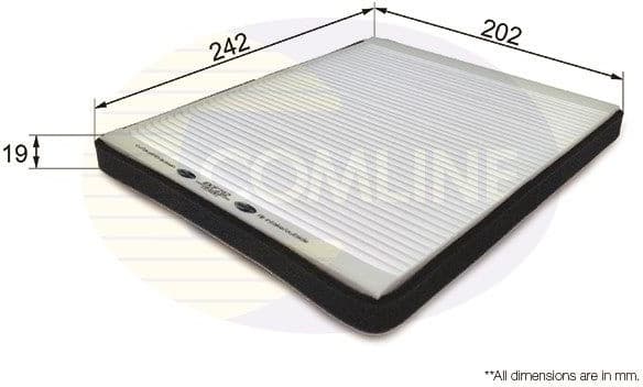 Filter, cabin air EKF212