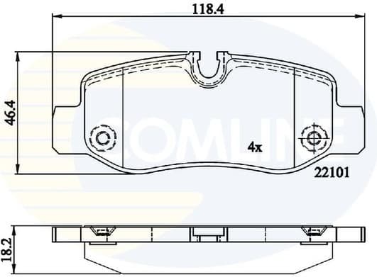 Brake pads rear CBP02315
