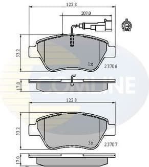 Brake Pad Set, disc brake CBP11702