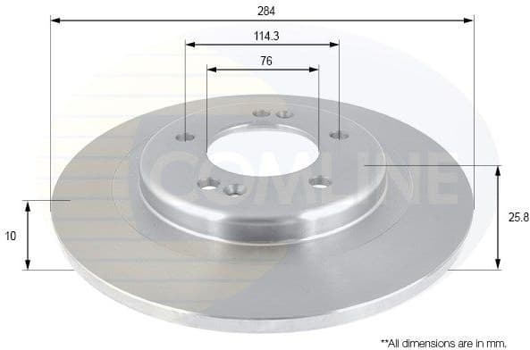 Brake Disc COATED ADC2421
