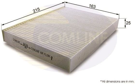 Filter, cabin air EKF102