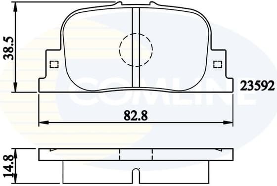 Brake pads rear CBP01172