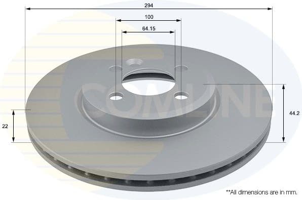 Brake Disc COATED ADC1767V