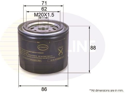 Oil Filter EOF071