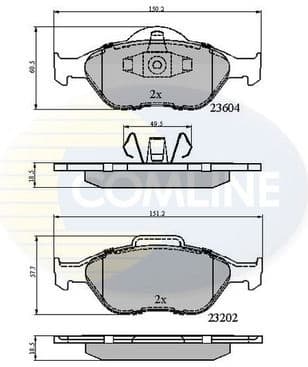 Brake Pad Set, disc brake CBP0891