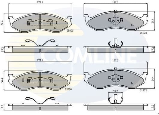 Brake Pad Set, disc brake CBP0845