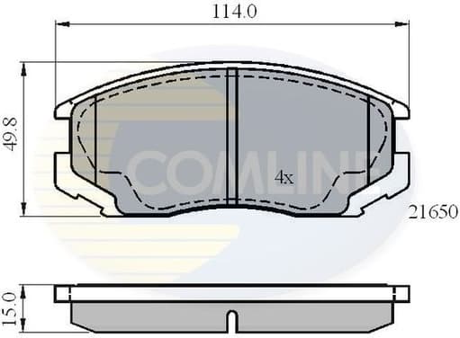 Brake Pad Set, disc brake CBP0415