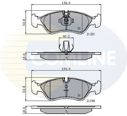 Brake Pad Set, disc brake CBP01007