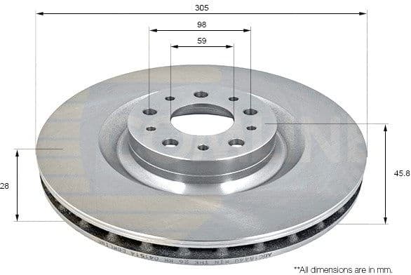 Brake Disc COATED ADC1844V