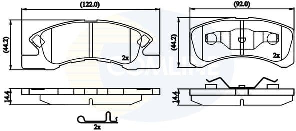 Brake Pad Set, disc brake CBP32249
