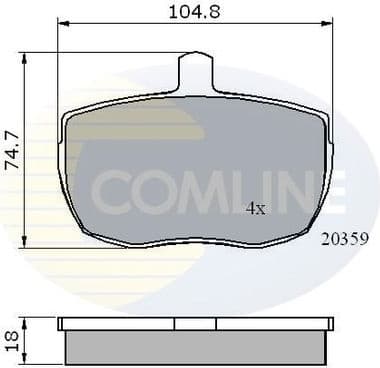 Brake Pad Set, disc brake CBP0319