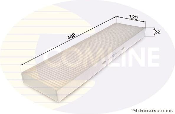 Filter, cabin air EKF180