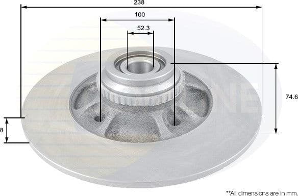 Brake Disc COATED ADC1562