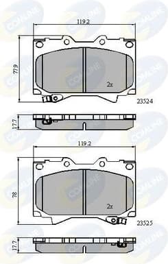 Brake Pad Set, disc brake CBP3831