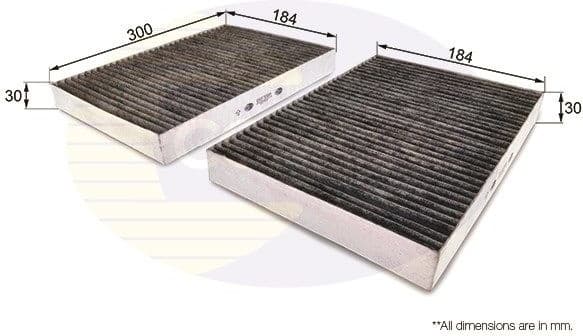 Filter, cabin air EKF300A