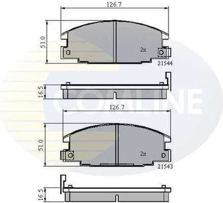 Brake Pad Set, disc brake CBP3322