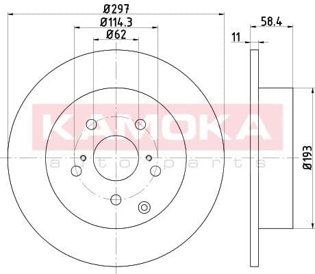 Brake discs kit rear, (2pcs) 103181 - image 2