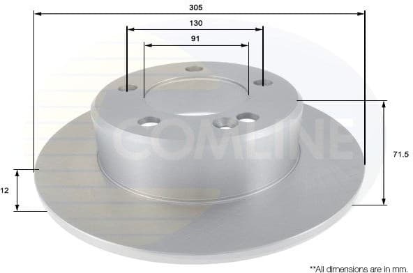 Brake Disc COATED ADC2707