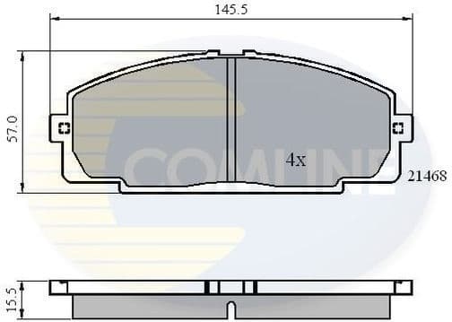 Brake Pad Set, disc brake CBP0459
