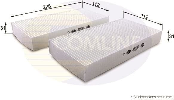 Filter, cabin air EKF201
